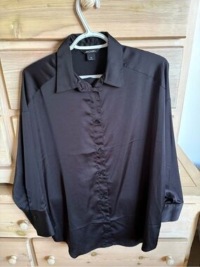 2 Monki oversized satin blouses